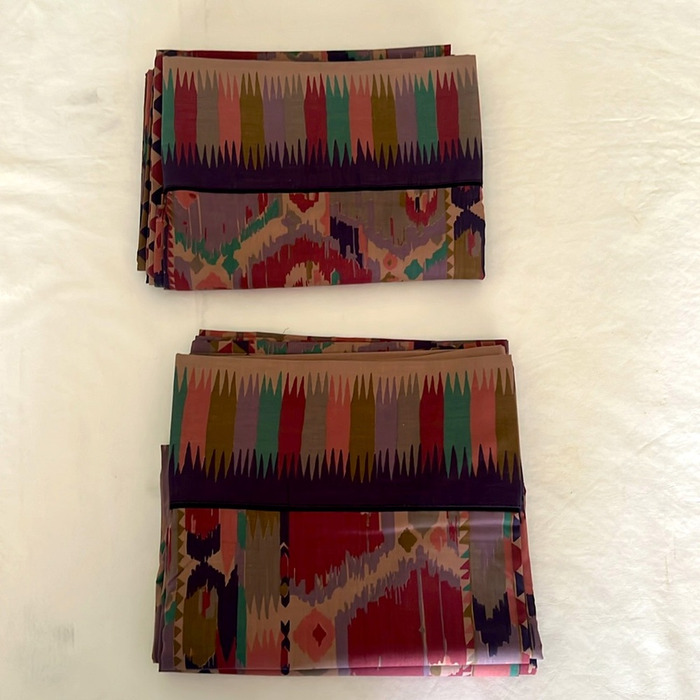 Rad set of two (2) twin sheet sets from 1981. Collier Campbell Design for Martex - Picture 4 of 10